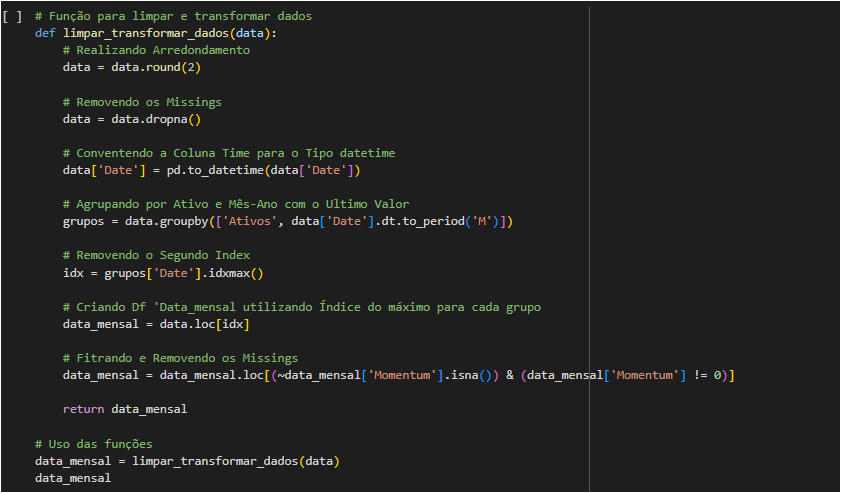 c1-1 Código do Factor Investing – Momentum em Python