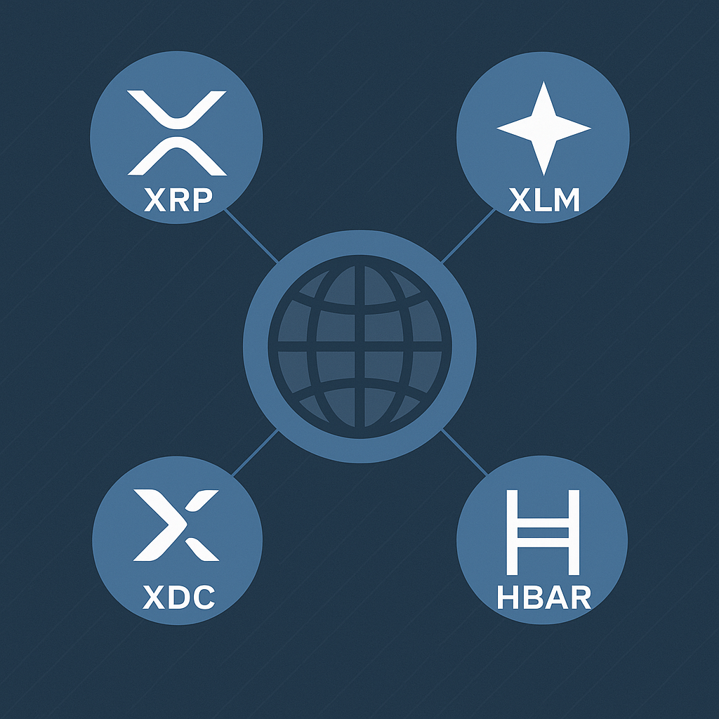 criptos XRP, XLM, XDC e HBAR: O Papel no Novo Sistema Financeiro