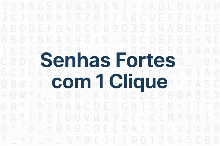 Gerador de Senhas Seguras 13 Gerador de Senhas