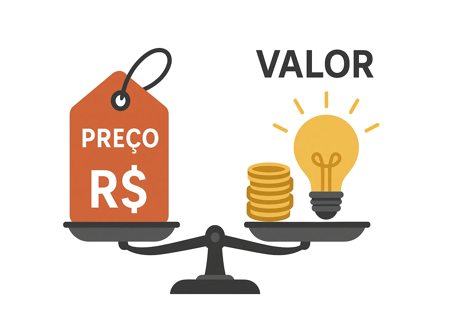 diferença entre preço e valor